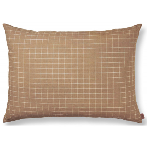 60x80 cm – Coussin Brown Cotton – Check - Ferm Living