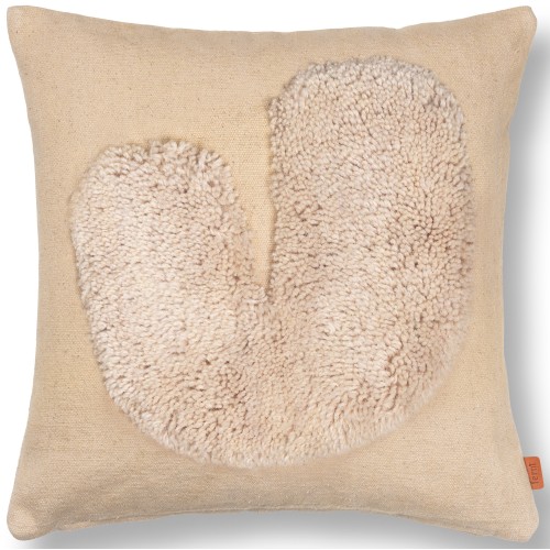 50x50 cm – Housse de coussin Lay – Sable/Blanc-cassé - Ferm Living