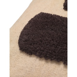 50x50 cm – Lay cushion cover – Sand/Dark brown - Ferm Living