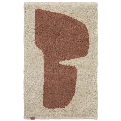 Tapis lavable Lay - Parchemin/Rouille - Ferm Living