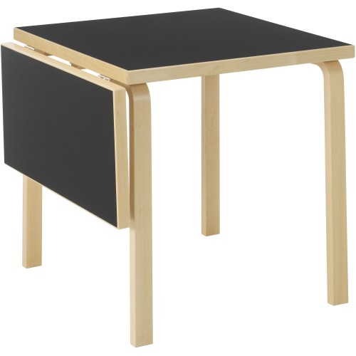 Folding table DL81C – Black linoleum - Artek