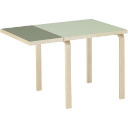 Table pliante DL81C – Linoléum pistache / olive - Artek