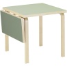 Folding table DL81C – Pistachio / Olive linoleum - Artek