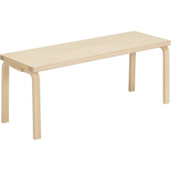 153A bench – Solid seat – Natural lacquered birch - Artek