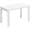 153B bench – Solid seat – White lacquered birch - Artek