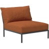 SOLD OUT – Level 2 couch – Lounge chair / central module – Rust Heritage + Dark grey base - Houe