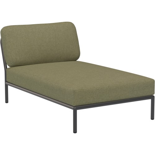 SOLD OUT – Level couch – Chaise longue – Leaf Heritage + Dark grey base - Houe