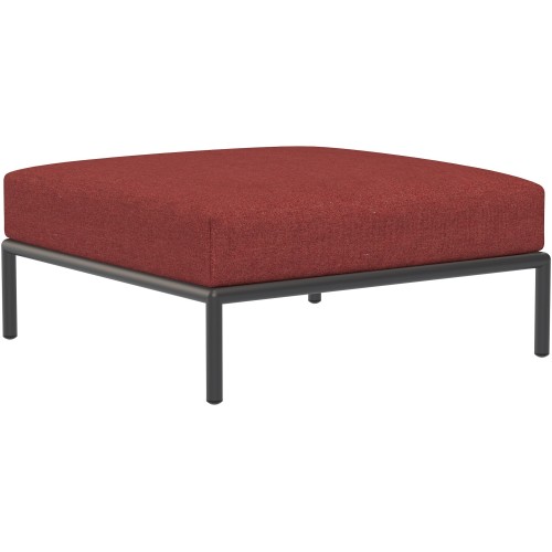 SOLD OUT – Level couch – Ottoman – Scarlet Heritage + Dark Grey base - Houe