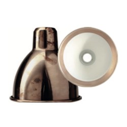 raw copper / white inside round L - shade - DCW éditions