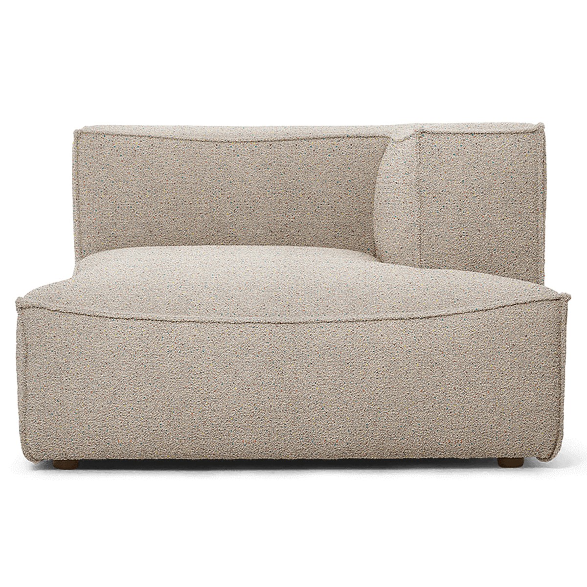 Chaise longue droite L601 - Confetti bouclé – Canapé CATENA