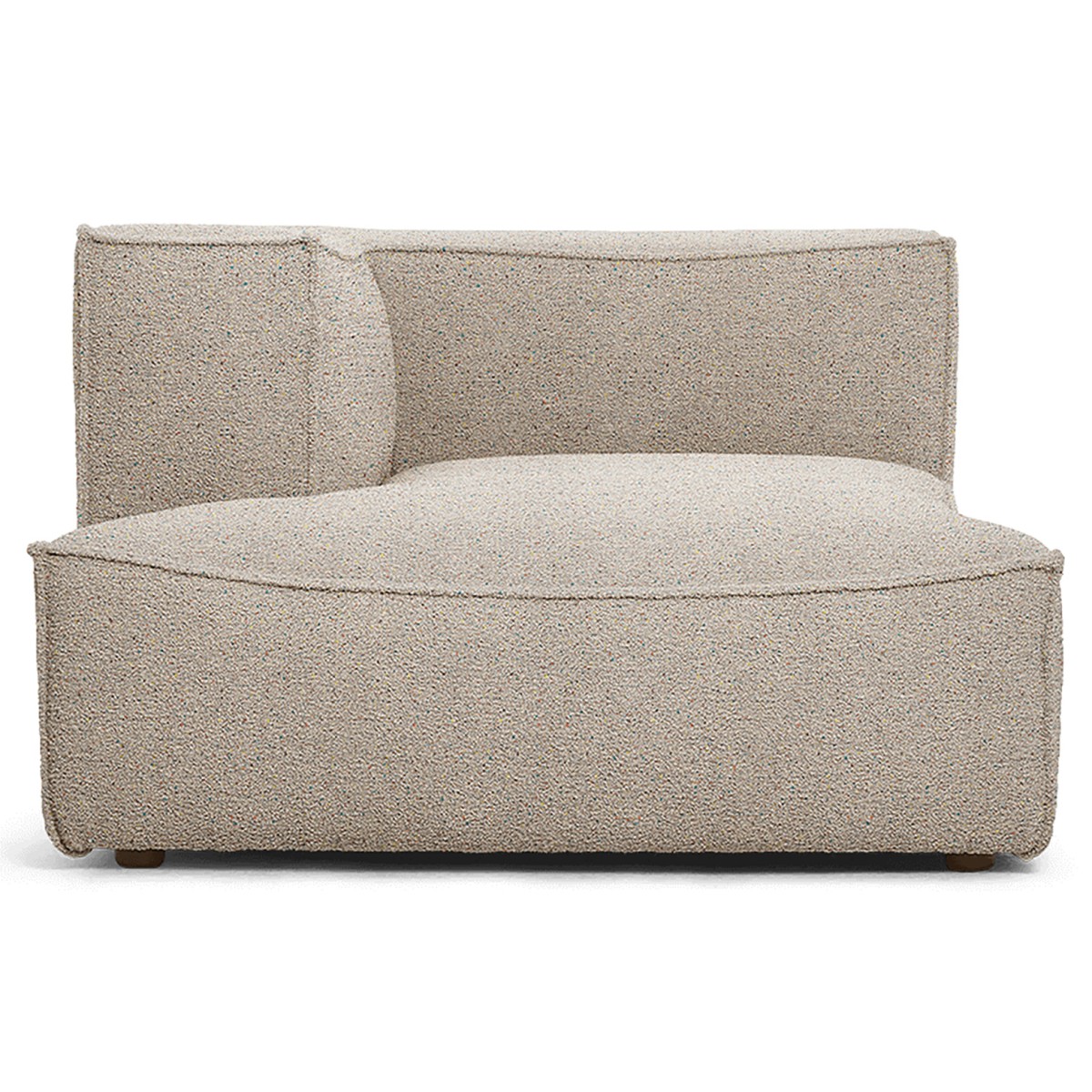 Chaise longue gauche L600 - Confetti bouclé – Canapé CATENA