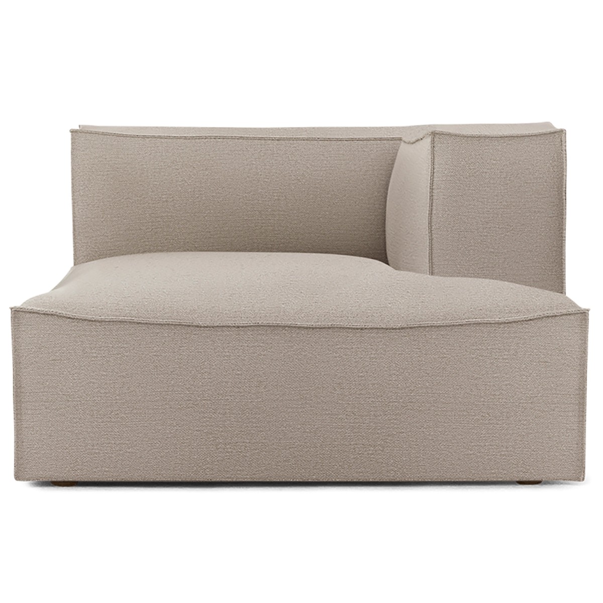 Chaise longue right L601 - Cotton linen Natural – CATENA Sofa