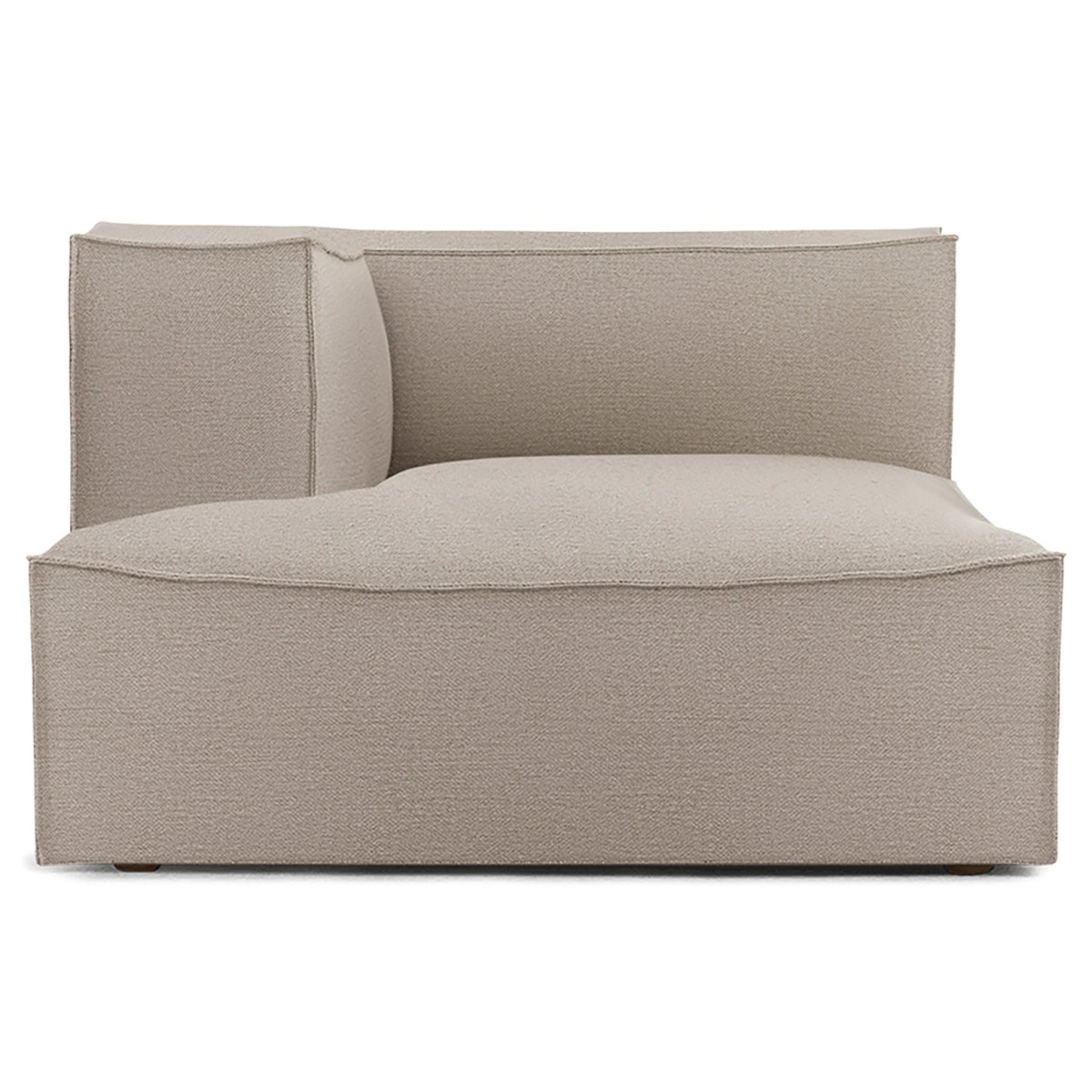 Chaise longue gauche L600 - Cotton linen Naturel – Canapé CATENA