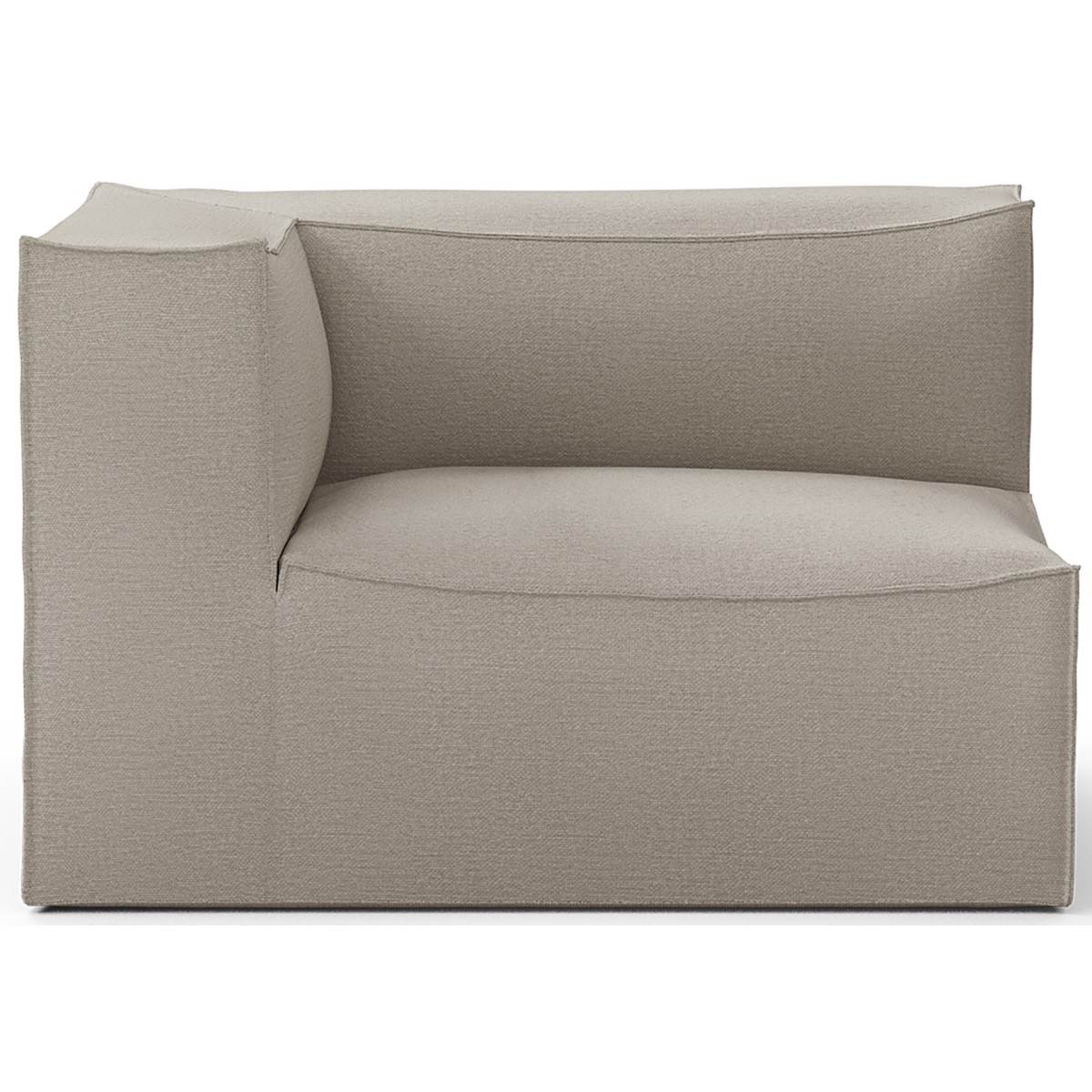 Armrest end module left S400 - Cotton linen Natural – CATENA Sofa