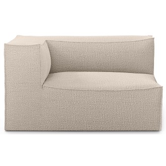 Exterieur fermé gauche L400 - Wool bouclé naturel – Canapé CATENA