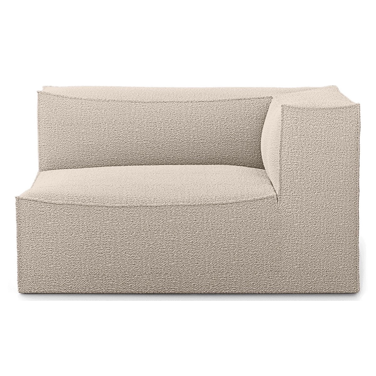 Armrest end module right L401 - Wool bouclé natural – CATENA Sofa