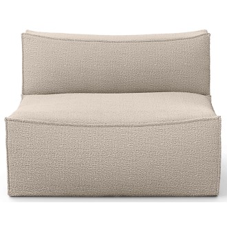 Module central L100 - Wool bouclé naturel – Canapé CATENA