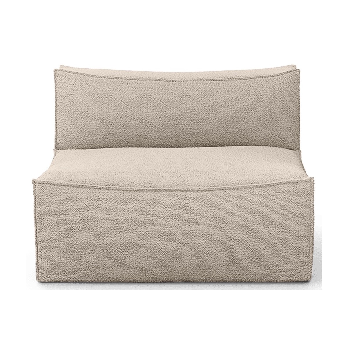 Module central L100 - Wool bouclé naturel – Canapé CATENA - Ferm Living