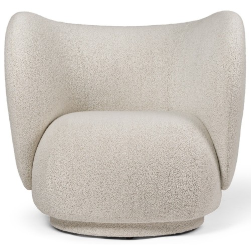 Fauteuil Rico – Soft bouclé Off White - Ferm Living