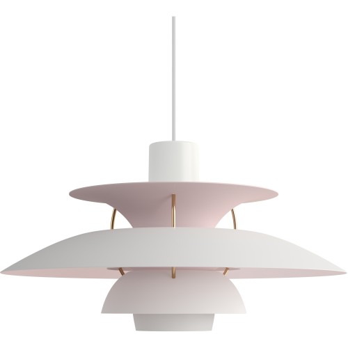 Louis Poulsen – Suspension PH5, blanc mat / pale rose – Edition Anniversaire