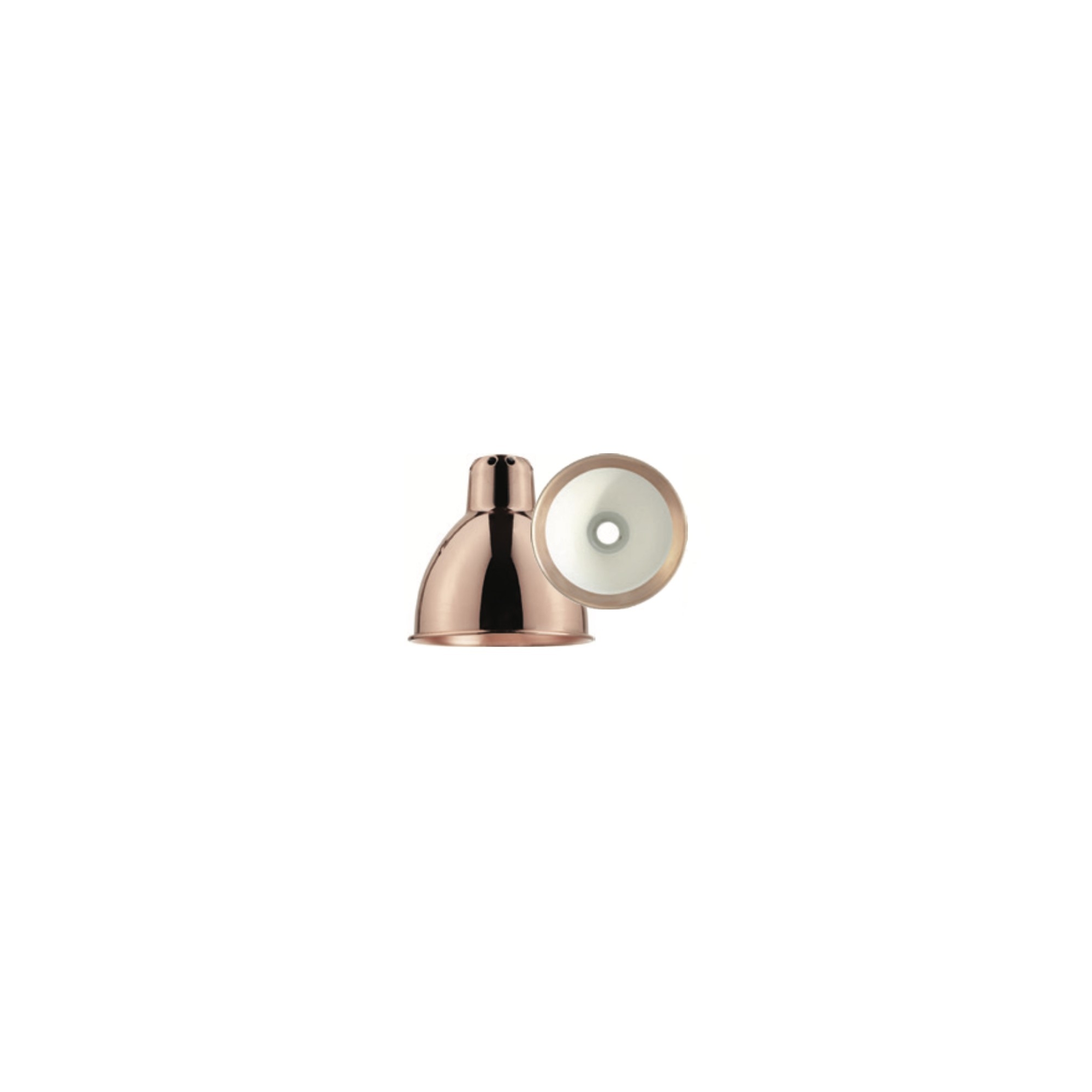 copper / white inside round - shade - DCW éditions