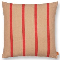 Housse de coussin Grand - camel / rouge - Ferm Living