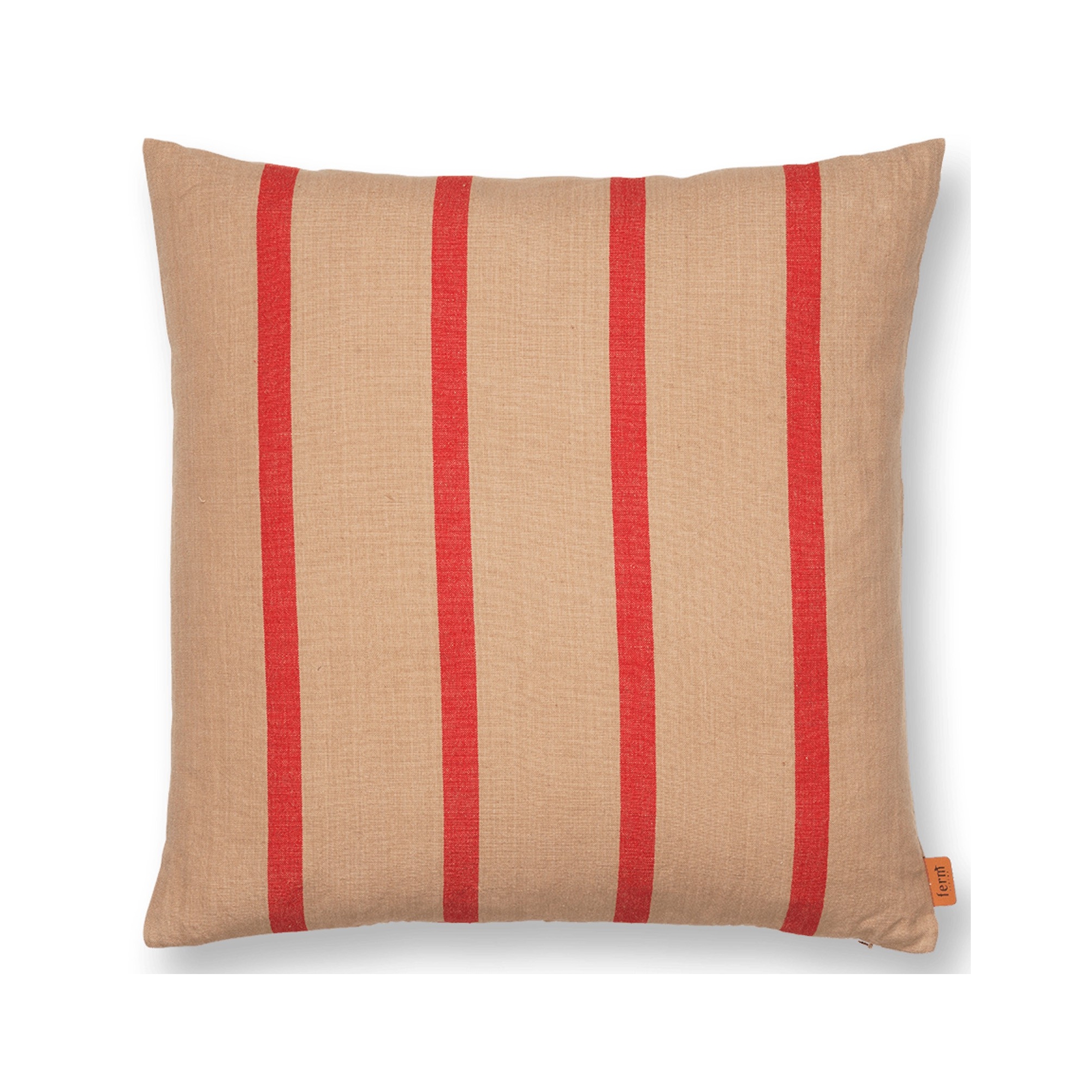 Grand Cushion cover - camel / red - Ferm Living