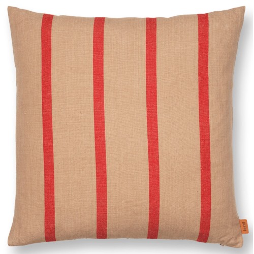 Grand Cushion cover - camel / red - Ferm Living