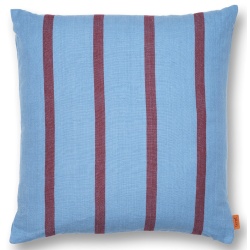 Housse de coussin Grand - bleu délavé / bordeaux - Ferm Living