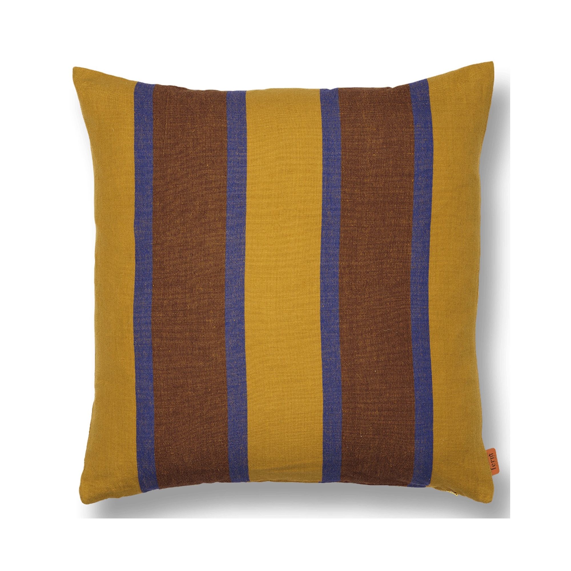 Grand Cushion cover - lime / bright blue / chocolate - Ferm Living