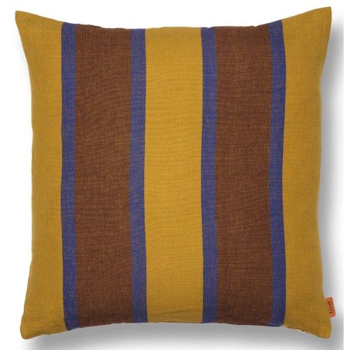 Grand Cushion cover - lime / bright blue / chocolate - Ferm Living