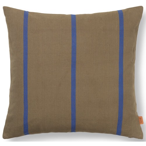 Grand Cushion cover - olive / bright blue - Ferm Living