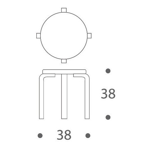 NE60 stool - Artek