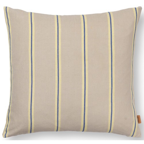 Grand Cushion cover - oyster / lemon / bright blue - Ferm Living