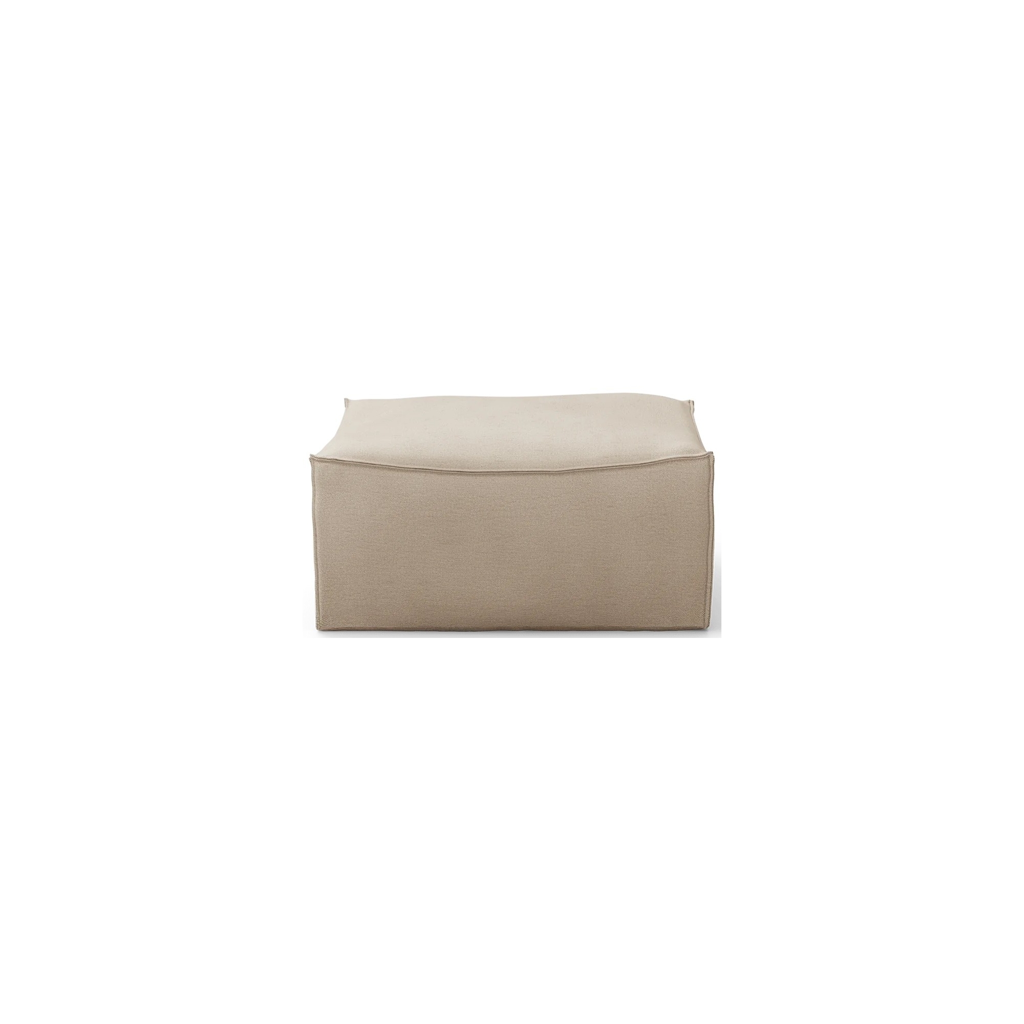 Square pouf S500 – Rich Linen – CATENA Sofa - Ferm Living