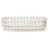 Ceramic basket oval - off-white - Ferm Living