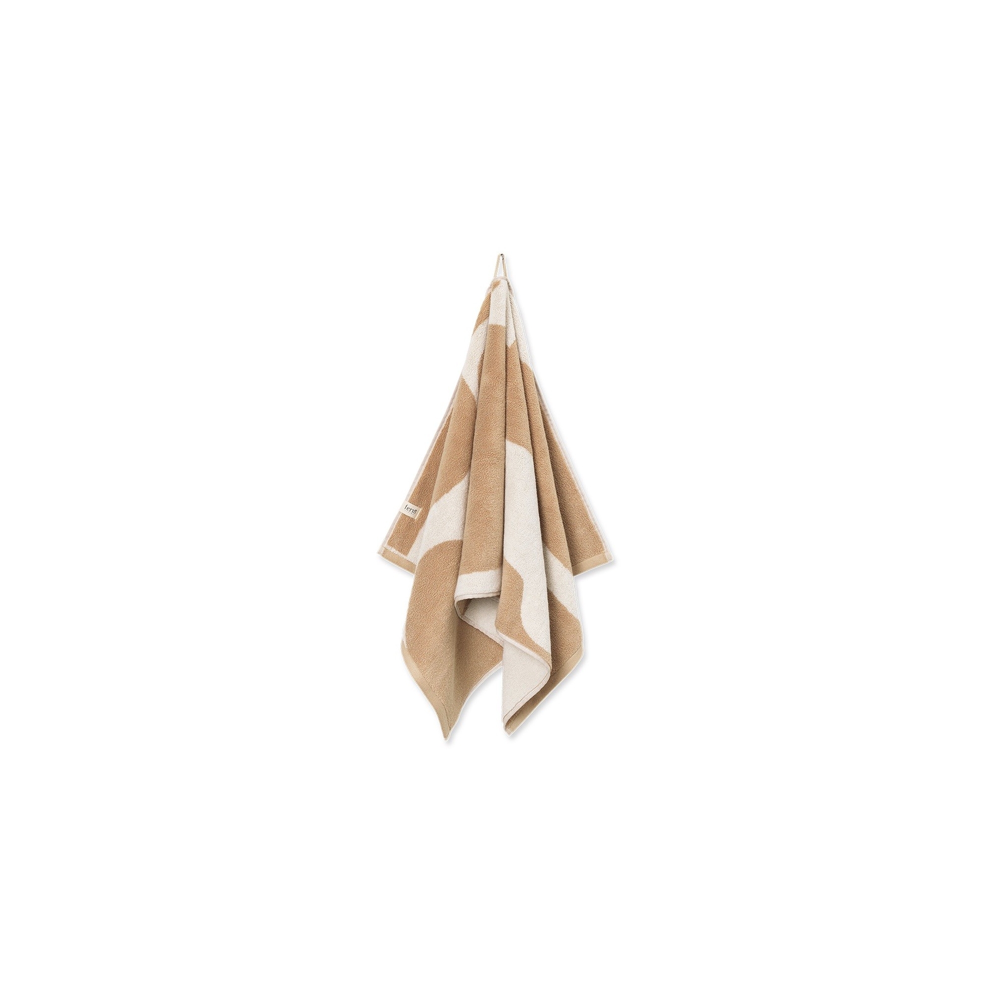 Ebb hand towel - Sand / off-white - Ferm Living