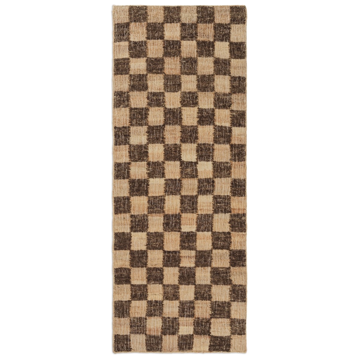 Check Wool runner – Coffee/natural - 70 x 180 cm - Ferm Living