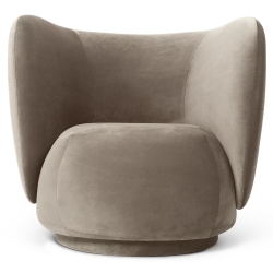 Fauteuil Rico – Rich Velvet 26 – Beige - Ferm Living