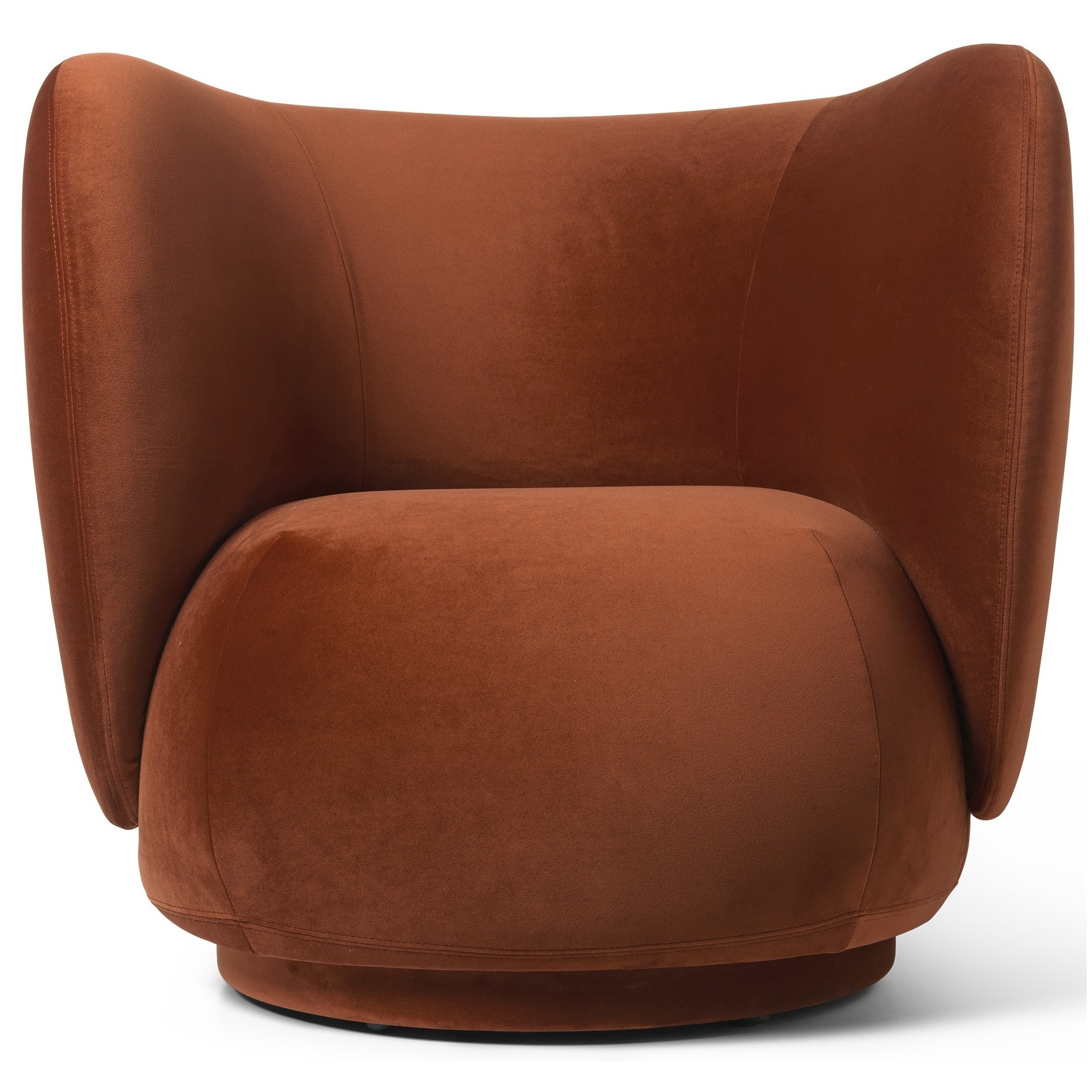 Rico Lounge chair – Rich Velvet 21 – Rust - Ferm Living