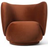 Rico Lounge chair – Rich Velvet 21 – Rust - Ferm Living