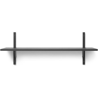 Sector Shelf – Simple and Wide – Black ash / Black brass