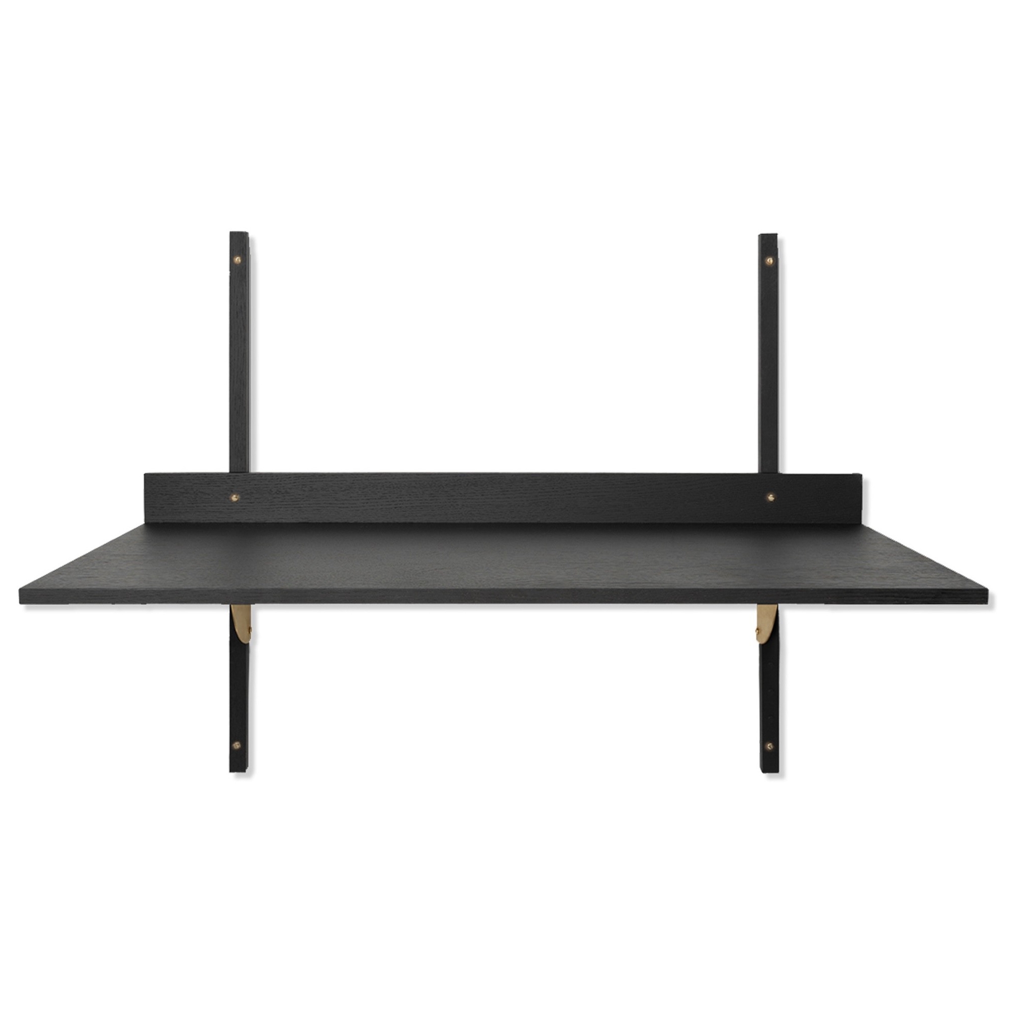 Sector Desk – Black ash / Brass - Ferm Living