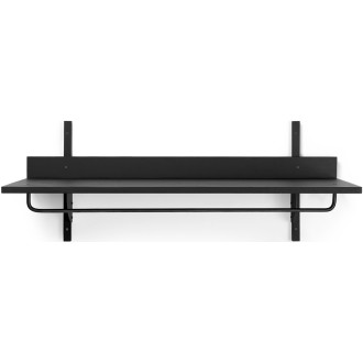 Sector Rack Shelf – Black ash / Black brass