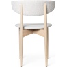 Chaise Herman – Assise et Dossier rembourrées – Hêtre huilé blanchi + Soft Bouclé Off-White/Sand - Ferm Living