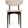 Herman Chair – Upholstered Seat and Backrest – Dark Stained Beech + Soft Bouclé Natural - Ferm Living