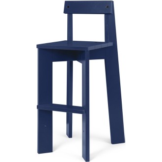 Ark High Chair – Blue lacquered beech - Ferm Living