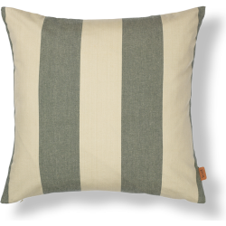 Housse de coussin Strand – 50 x 50 cm – Dark Lichen/Parchment - Ferm Living