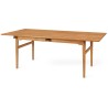 Table CH327 – 248 x 95 cm – plateau teck huilé / piètements chêne huilé - Carl Hansen & Søn