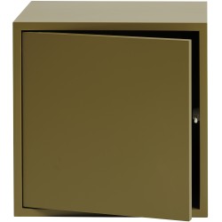 Medium Module Stacked – With door – Brown Green - Muuto